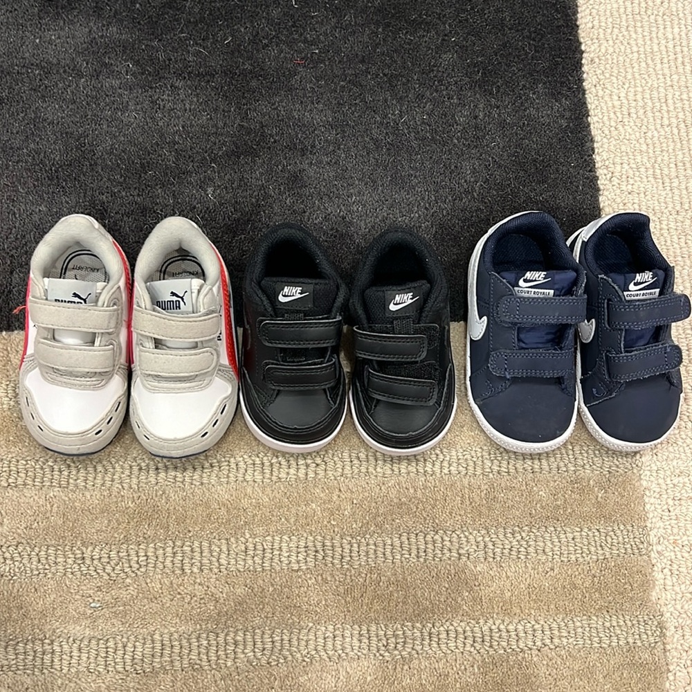 Like new condition 3 infant sneakers size 3/4/5